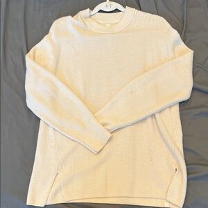 Lululemon cream Ribbed Knit Sweater
